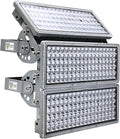 Kekeou 42000LM Stadium Lights Outdoor LED Flood Light 300W 6500K IP67 Waterproof 1500 Watt Equivalent with 3 Adjustable Heads Wider Lighting Angle for Sports Fields and Court