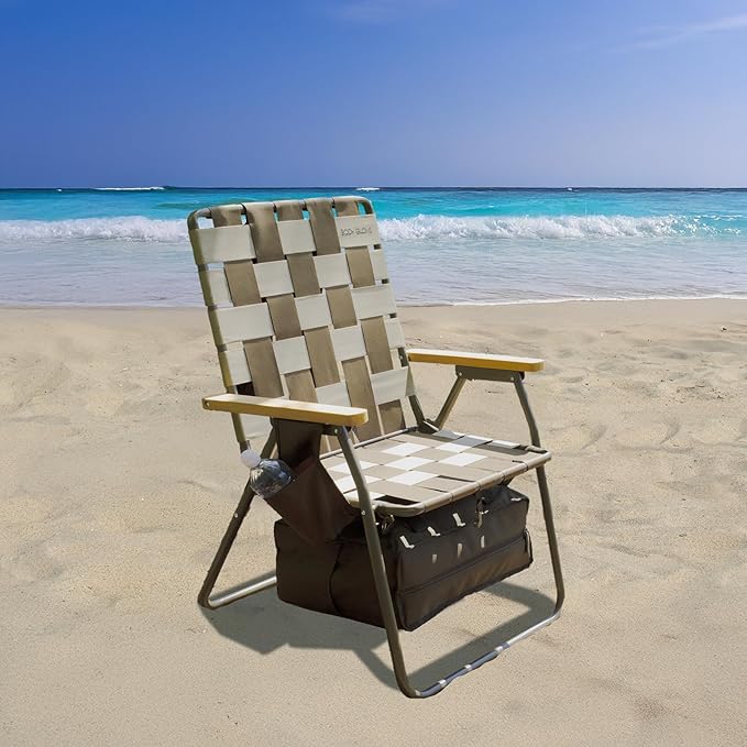 Body Glove Colorado Folding Chair for Adults – Portable Outdoor Beach Chair with Cup Holder Heavy Duty Foldable Chair - 325lb