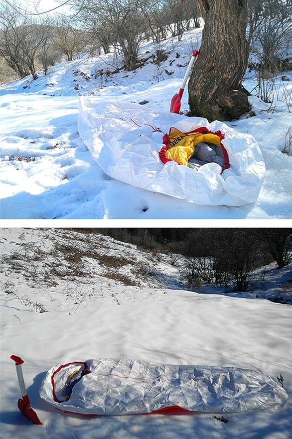 Sleeping Bag Liner 3F UL GEAR Tyvek Sleeping Bag Cover Liner Waterproof Bivy Bag Camping Bags Ventilate Moisture-Proof Warming Every Dirty Inner Liner BIVY Sack (B Type)
