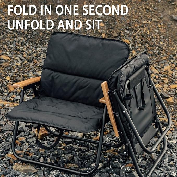 Beach Folding Chairs Lounge Chairs Outdoor Camping Travel Beach Picnic Fishing Lunch Break-Matte Large