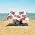Rugby Pattern (70) Camping Sun Shelter Beach Tent Portable Beach Sun Shade Outdoor Canopy for Camping Trips Fishing Picnic