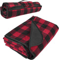 Tirrinia Large Waterproof Outdoor Blanket Soft Warm Windproof Stadium Blanket with Sherpa Fleece and Foldable for Outdoor Sport Baseball Football Beach Concerts Car