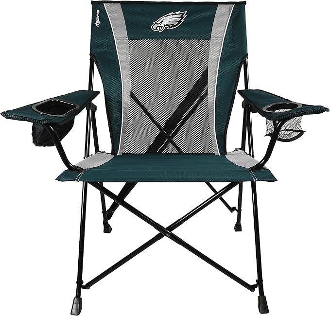Kijaro Sports Fan Folding Chair 26 L x 35.5 W x 37 H Philadelphia Eagles