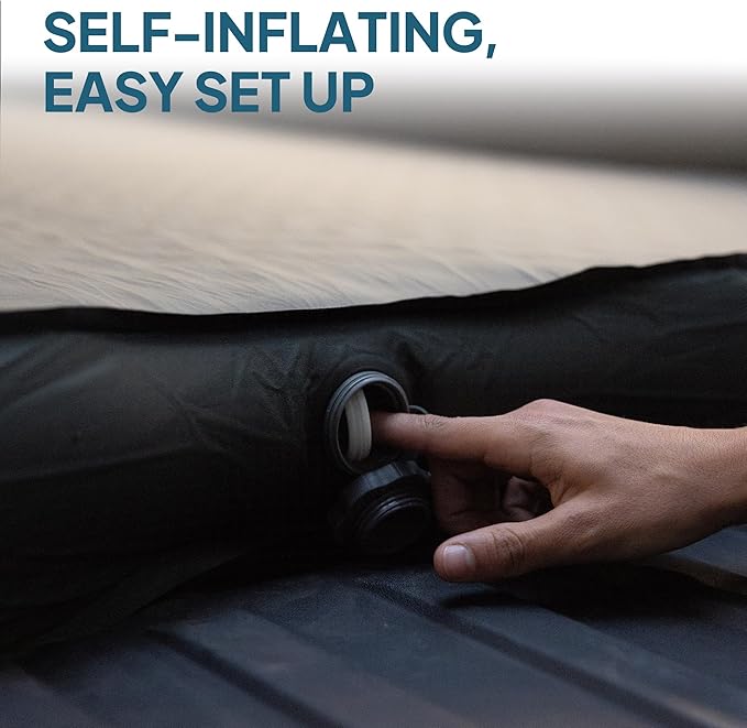 LOSTHORIZON Camping Air Mattress with Foam for Tesla CyberTruck Self Inflating Sleeping Pad 4.5 Thick with Air Pump