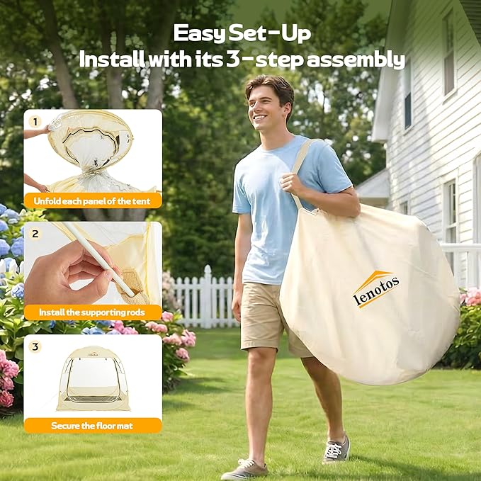 Pop Up Sports Tent Instant Clear Bubble Tent with Removable Top Cover Outdoor All Weather Shelter for Watching Sports Cheering Fishing and Camping