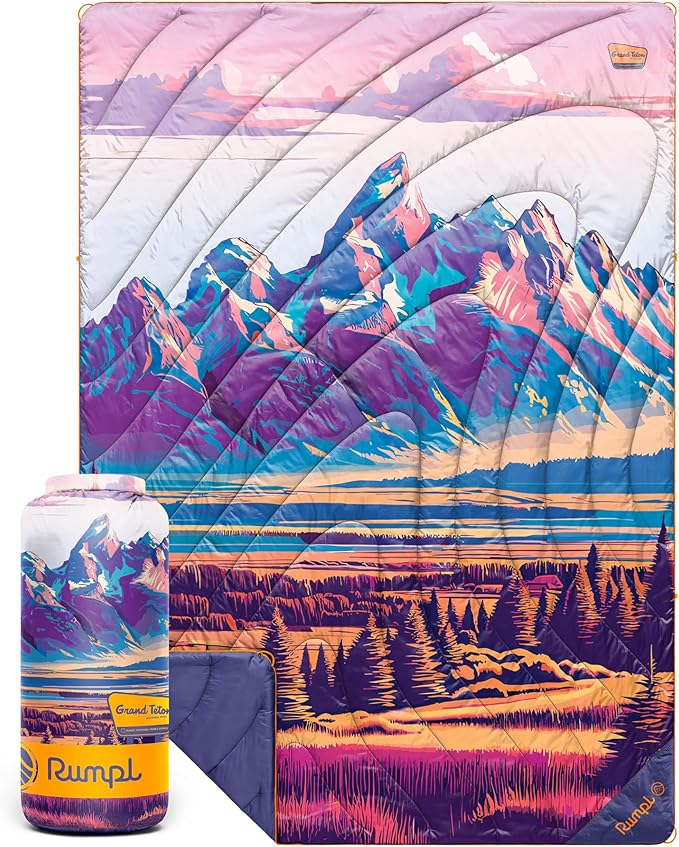 Rumpl Original Puffy National Park Blanket for Camping and Outdoors Grand Teton - V3