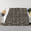 Lace 60x50 Printed Soft Fleece Blanket for Sofa Bed and Camping - Cozy Blanket for Travel Picnics Nighttime Use