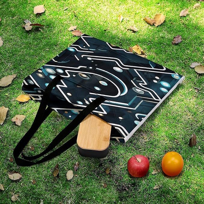 Zipper Coding Pattern Style Picnic Mat Suitable for Travel Camping Park Or Home Use