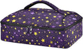 Casserole Carrier Stars Purple and YellowInsulated Casserole Carrier for Hot or Cold Food Thermal Lunch Tote for Potluck Parties Picnic Beach Fits 9 x 13 Inches Baking Dish