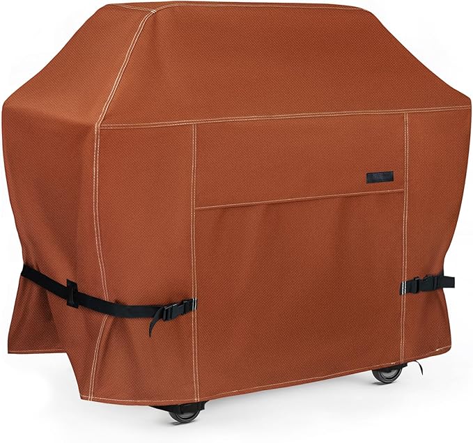 NettyPro Grill Cover Heavy Duty Waterproof 48 inch Outdoor 2-3 Burners Gas BBQ Cover for Outside Weber Char-Broil Brinkmann Nexgrill Barbecue Brown