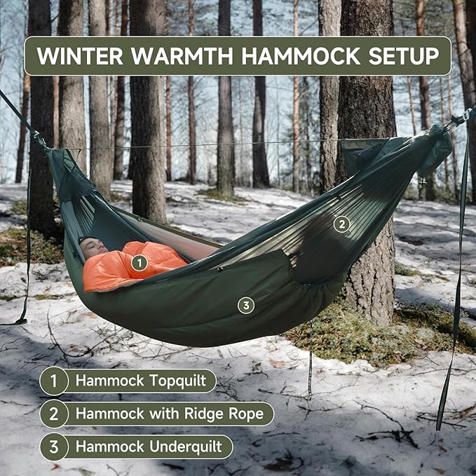 Top Quilt for Hammocks Ultralight Sleeping Bag Topquilt Warm Insulation Sleeping Quilt for Outdoor Hammock Camping
