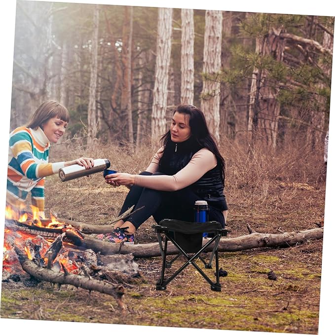 DOITOOL Small Folding Stool Lightweight Camping Stool Portable Bench for Fishing