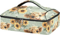 Casserole Carrier Watercolor Pattern Highland CowsInsulated Casserole Carrier for Hot or Cold Food Thermal Lunch Tote for Potluck Parties Picnic Beach Fits 9 x 13 Inches Baking Dish
