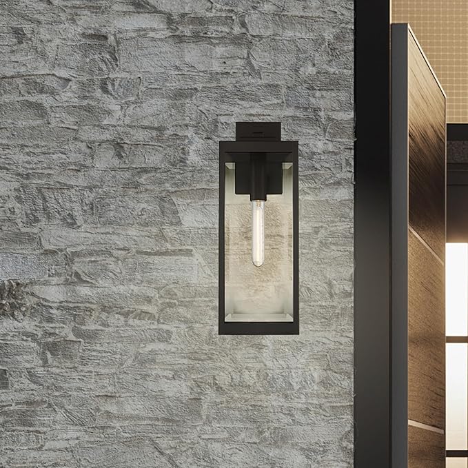 Quoizel Westover 20 Outdoor Wall Sconce 1-Light Western Bronze with Clear Beveled Glass E26 Base Wet Rated