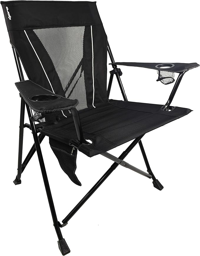 Kijaro XXL Dual Lock Portable Camping Chair - Supports Up to 400lbs - Enjoy The Outdoors in a Versatile Folding Sports &amp Outdoor Chair