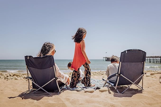 ONIVA - a Picnic Time brand - Tranquility Beach Chair with Carry Bag - Low Beach Chair