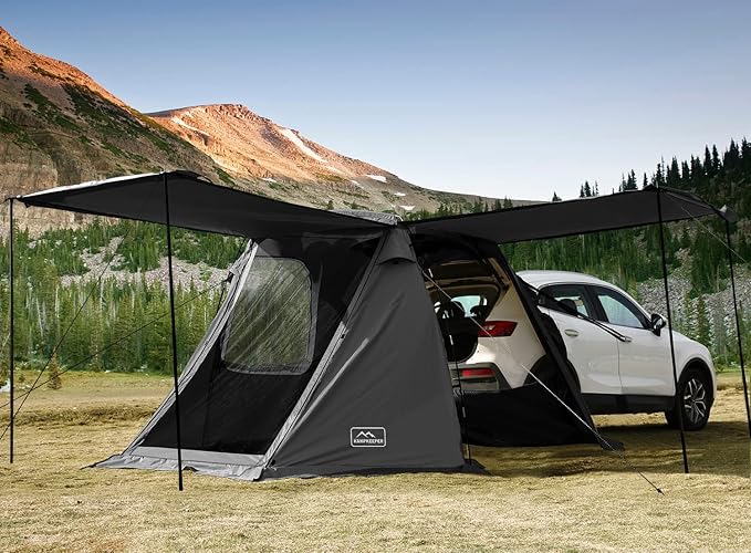KAMPKEEPER SUV Car Tent Tailgate Shade Awning Tent for Camping Vehicle Camping Tents Outdoor Travel