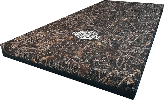 North American Mattress Trapper Bed 4 Luxury Hunter Camping Sleep Pad with Gel Memory Foam and TRUETIMBER Camo Cover