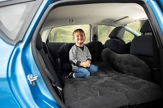 Car Air Mattress Truck Back Seat Bed – Zento Deals Camping Bed Inflatable Mattress – Portable Travel Bed with Pillows – Travel Camping Sleeping Outdoor Bed – Universal Car SUV Truck and RV…