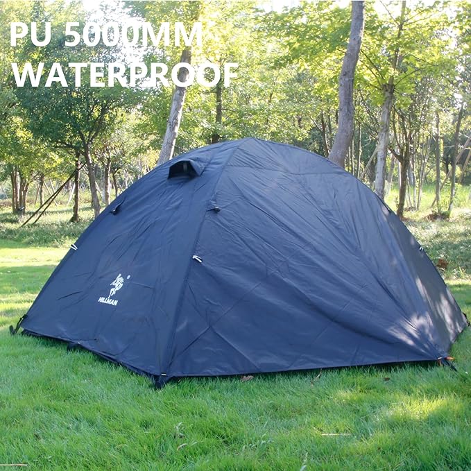 HILLMAN 1/2/3/4 Person Tents for Camping Instant Lightweight Backpacking Tents Easy Set Up Waterproof Family Camping Tent with Rainfly &amp Carry Bag Portable Dome Tent for Camping Hiking &amp Trave