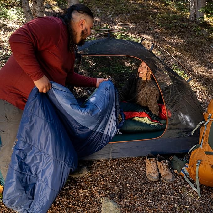 Kelty Cosmic Synthetic Fill 20 Degree Backpacking Sleeping Bag – Compression Straps Stuff Sack Included