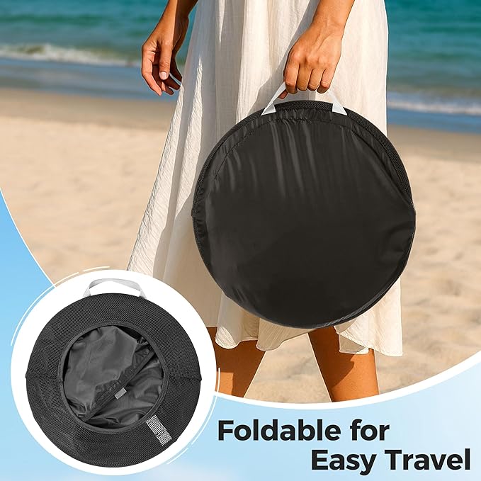 Portable Laptop Sun Shade Foldable Tent for Working Outside Travel Sun Shield for 13-16 inch Privacy Hood Heat &amp UV Reflective Waterproof Fabric