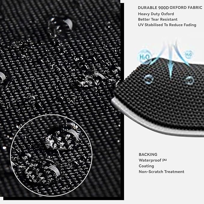 Waterproof Outdoor Storage Rack Shelf Cover 900D Oxford Cloth Thick Heavy Duty Dustproof Storage Wire Rack Covers with Zipper for Metal Shelving (Black 36W x 14D x 54H)