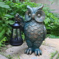 Garden Statues Outdoor owl Figurines Decorated with Solar Lights Unique Christmas Birthday Gifts for Moms Grandmas Women Wives Sisters