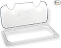 Carlisle FoodService Products StorPlus EZ Access Lid Cover for 1/3 Size Food Pans Double Notched 12.75 x 7 6 Count Clear
