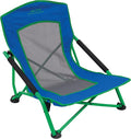 ALPS Mountaineering Rendezvous Low Camping Chairs for Adults with Arms Cool Mesh Center Powder Coated Steel Frame Compact Folding Design and Carry Bag