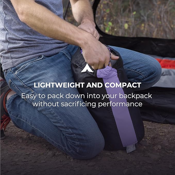 Teton 20F and 5F Degree Sleeping Bag Lightweight Warm Weather Mummy Sleeping Bags for Adults and Kids Camping Backpacking Hiking