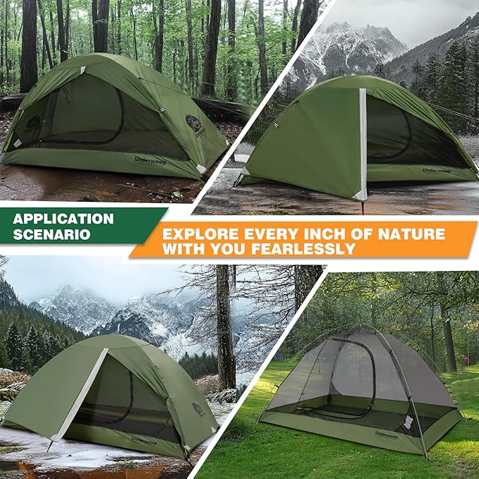 1/2 Person Backpacking Tent for Camping - Ultralight &amp Waterproof Outdoor Camping Tent Easy Set Up Compact Tent for 3 Season Lightweight Tents for Hiking by Underwood Aggregator