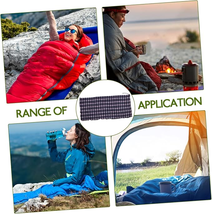 Kichvoe Fleece Liner for Adults Lightweight Warm Camping Sleeping Sack Indoor Outdoor Use Portable Foldable Hiking Backpacking Sleep Pad for Noon Breaks and Travel