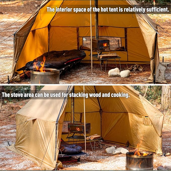 FIREHIKING Camping Hot Tent with Titanium Stove