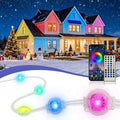 XINKAITE 400ft Permanent Outdoor Lights for House 2025 Eave Lighting with App/Remote Control IP67 Waterproof smartlight for Christmas Halloween Holiday Party Daily(2 Rolls 200FT)