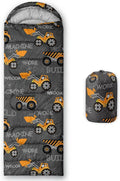 Kids Sleeping Bag for Boys GirlsCheckerboard Cat Print-Lightweight Warm Portable Outdoor Indoor-Waterproof Cold Weather Resistant Sleeping Bag for Camping Hiking