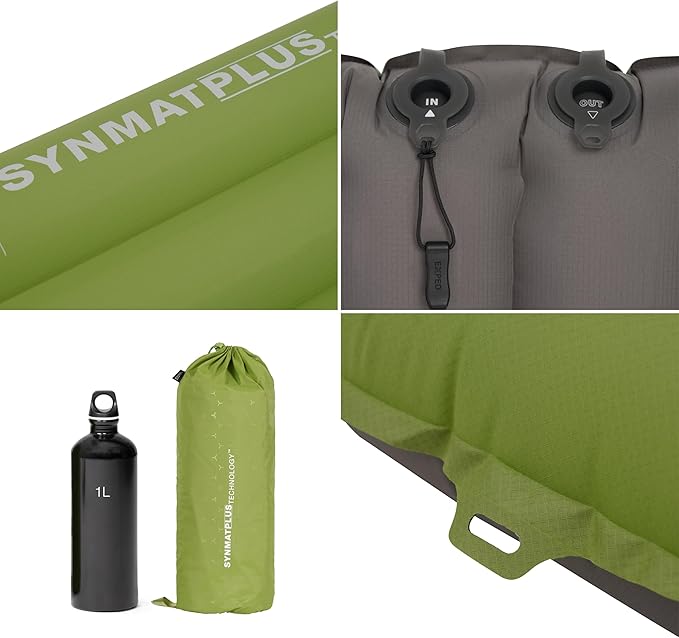 Exped Ultra Series: 1R 3R 6.5R 8R 10R Single &amp Duo - Lightweight Backpacking Mat - Packable and Comfortable - Sleeping Pad with Pumpbag for Self-Inflation