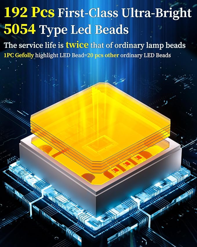 Gefolly SL-7000W Solar Street Light Outdoor Wide Angle Commercial Parking Lot Lights Dusk to Dawn 6500K Flood Security Light IP67 Lamp for Basketball Court Yard
