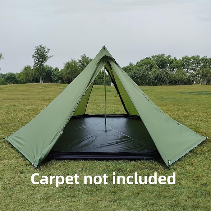 Longeek 2-4 Person Camping Tent 4 Seasons Backpacking Ultralight Easy Up Hot Teepee