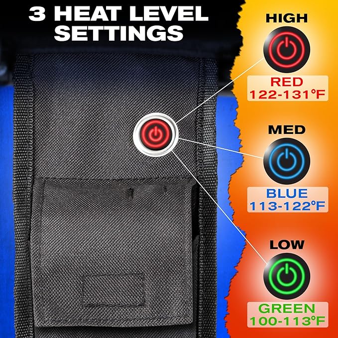 Pittman - Heated Camping Chair for Adults - The Perfect Heated Chairs for Outdoor Sports or Elevating Your Campsite. Heated Folding Chair Keeps You Warm on Cool Nights - Batteries Not Included