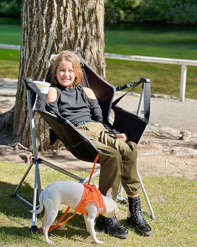 KingCamp Hammock Camping Chair Swinging Portable Folding Camp Chairs for Adults Max 400lbs Heavy Duty Foldable Oversized Rocker with Aluminum Alloy Frame Cup Holder for Outdoor Beach Patio Sport