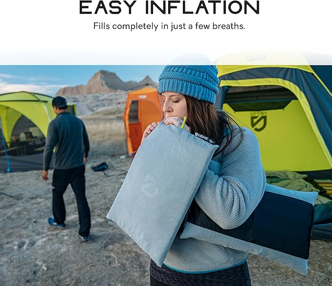 Nemo Equipment Fillo Backpacking &amp Camping Pillow - One Size - Frost/Silt