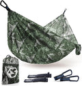 Foxelli Camping Hammock – Ultralight Hammock for Backpacking Hiking Festivals Travel - Easy Setup with Tree-Friendly Ropes &amp Steel Carabiners Heavy Duty Parachute Nylon