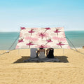 Ballet Dancer Mandala Pattern Camping Sun Shelter Beach Tent Portable Beach Sun Shade Outdoor Canopy for Camping Trips Fishing Picnic