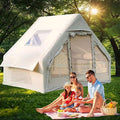 Inflatable Camping Tent with Pump4-6 Person Waterproof Blow Up Air Tent for Camping HikingEasy to Set Up 4-Season Inflatable House Tent with Oversized Canopy.