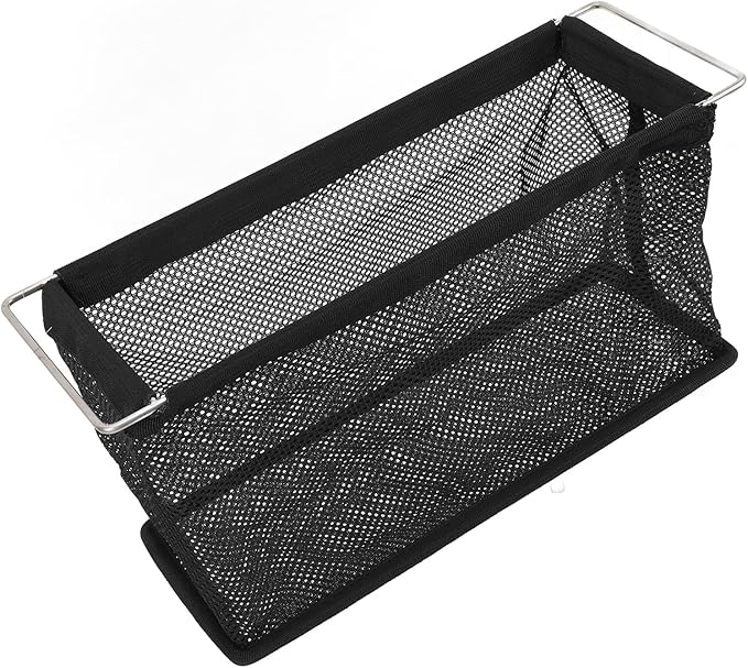 Camping Table Storage Pouch Lightweight Folding Mesh Basket Compatible with IGT Unit Tables Sturdy Stainless Steel and Polyester Construction to Fold and Carry for Outdoor Adv