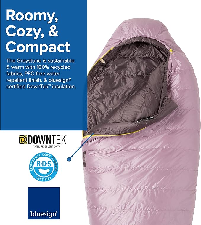 Big Agnes Greystone | 0-30 Degree 600 DownTek Fill Mummy Sleeping Bag