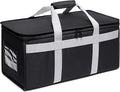 Insulated Delivery Bag Carrier Large 22x10x10 Commercial Grade (Chafing Dish Warming Tray Grocery Pizza Casserole)