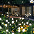 Solar Garden Lights 8 Pack 64LED Solar Firefly Lights Waterproof Garden Light Outdoor with 2 Lighting Modes Swaying Light for Outside Yard Walkway Patio Lawn Flower Bed Decoration (Cool White)