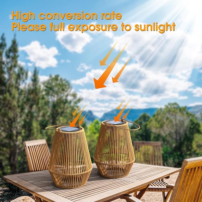 Solar Lanterns KagoLing Solar Lanterns Outdoor Waterproof Gifts for Women Hanging Lights Outdoor Christmas Lamp Lights Decoration for Outside GardenYardPatioPorchTreesLawnPathway Decor 2 Pack